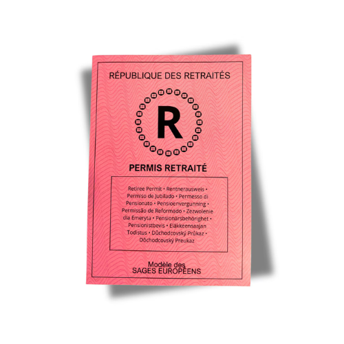 Permis Retraité - Le Cadeau Parfait pour Célébrer la Retraite | Téléchargement immédiat PDF haute qualité