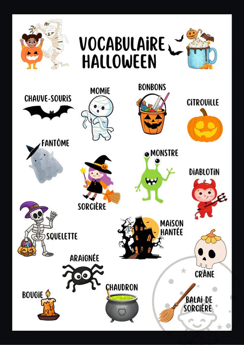 Imagier Vocabulaire d'Halloween 🎃👻