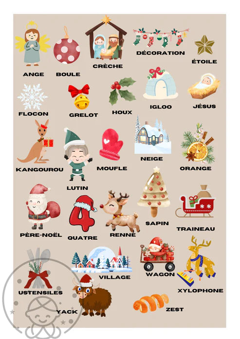 Imagier Vocabulaire de Noël 🎄🎅