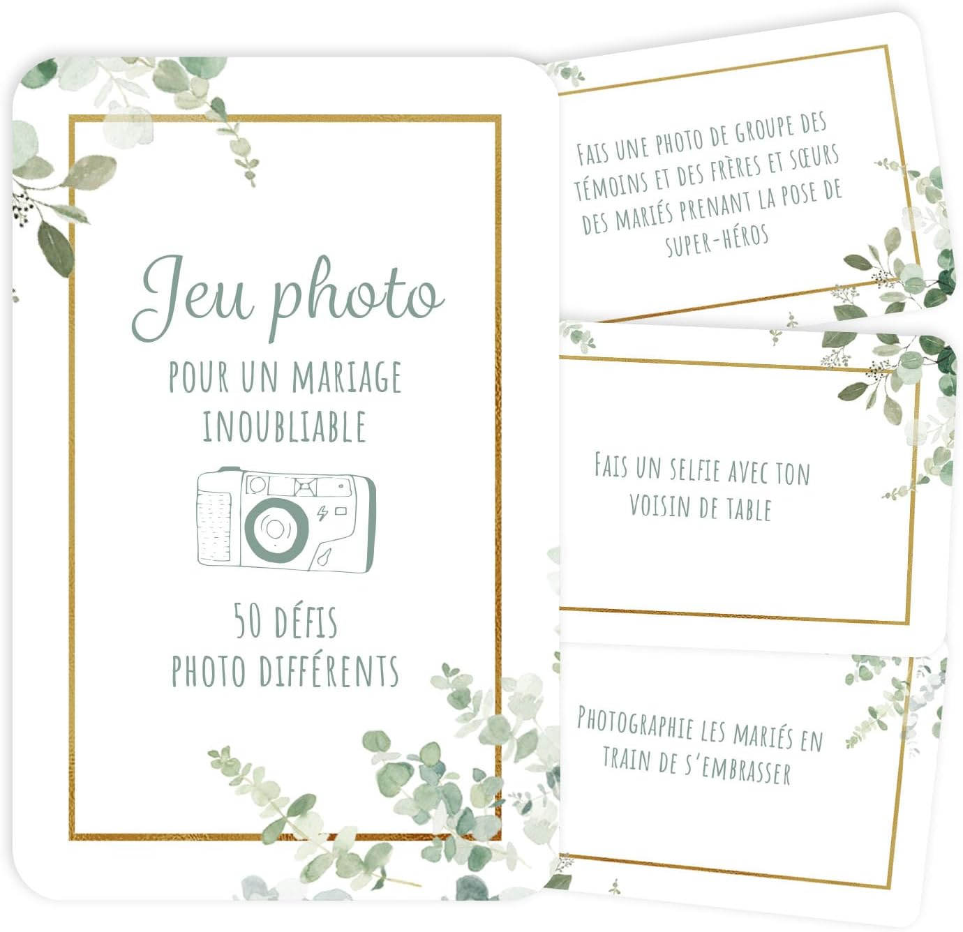 Jeu Photo de Mariage | 50 Défis Photo pour votre Mariage