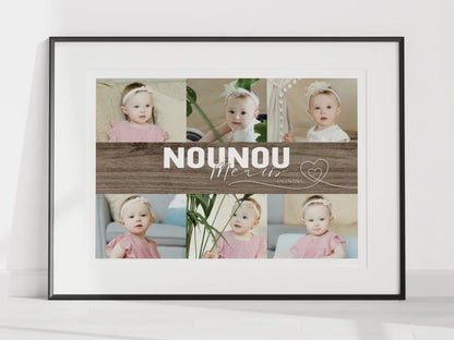 Célébrez l'amour et l'attention de votre nounou avec notre affiche personnalisable ! 💖👶🎁