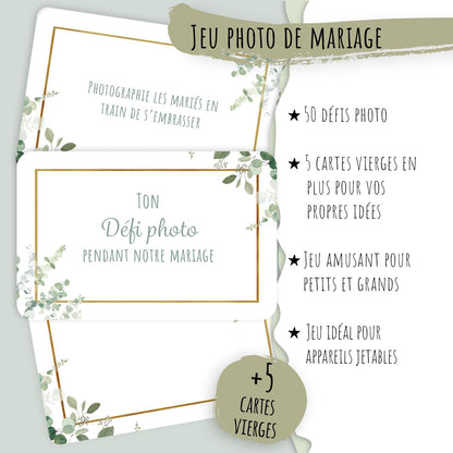 Jeu Photo de Mariage | 50 Défis Photo pour votre Mariage