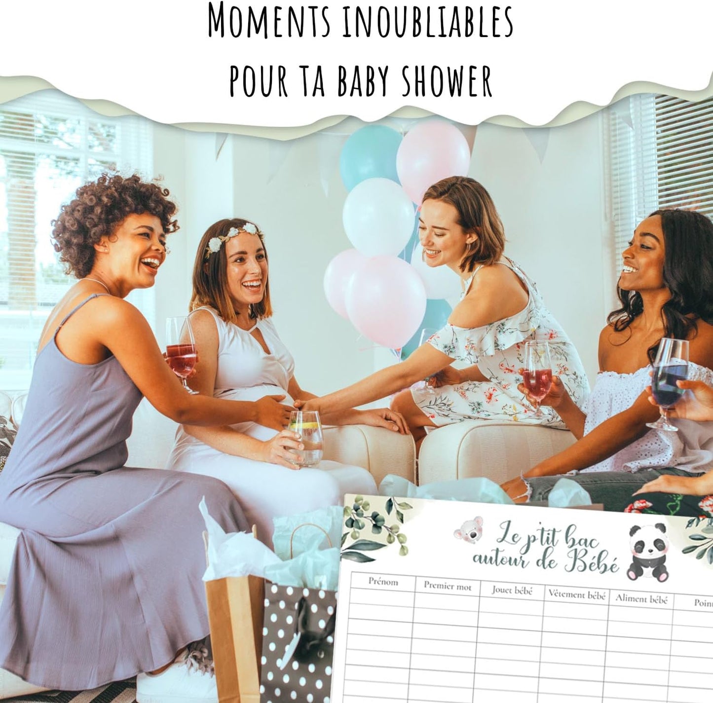 Set de Jeux pour la Baby Shower | 5 Jeux Amusants à Imprimer