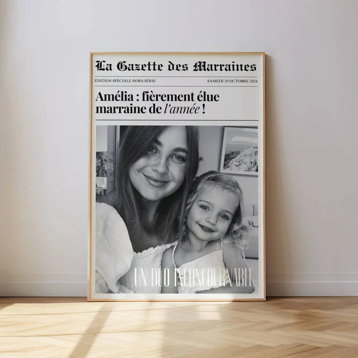 Affiche Marraine - La Gazette des Marraines