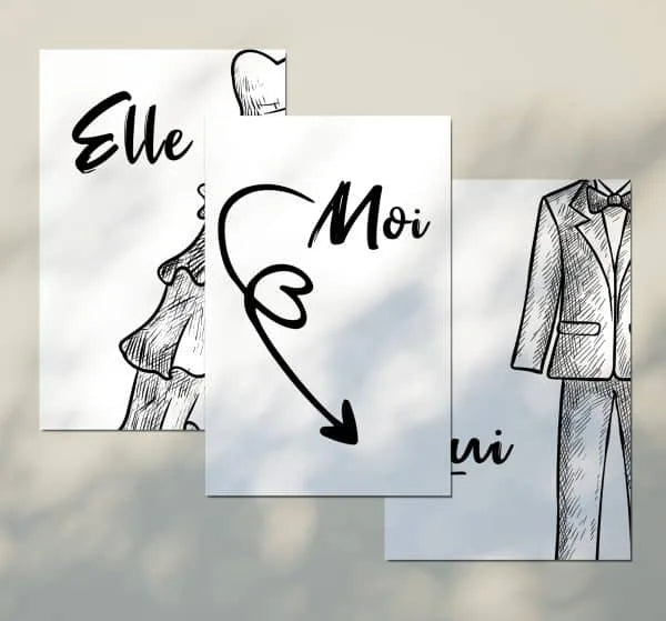 Jeu Mariage "Elle et Lui" – Pancartes à Imprimer 💍