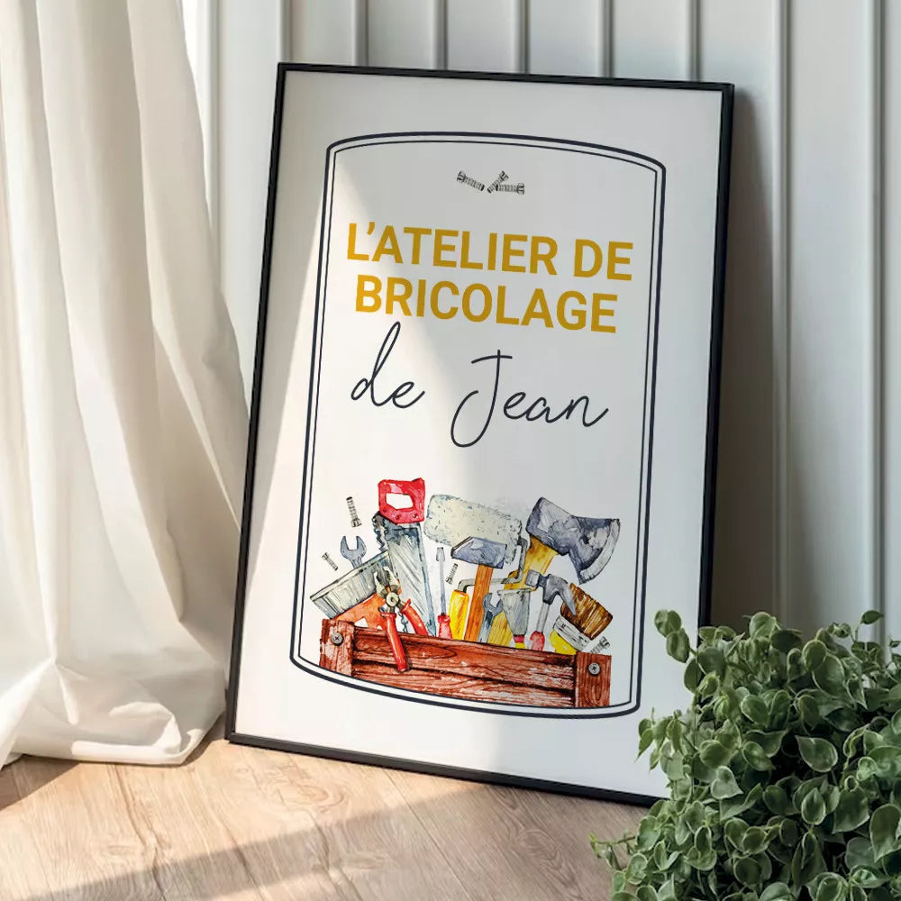 🔨 Créez une Affiche "Atelier de Bricolage" Personnalisée ! 🔨