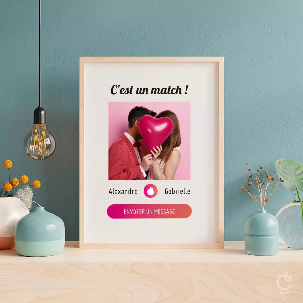 💖 Créez votre Affiche "C'est un Match" Personnalisée ! 💖