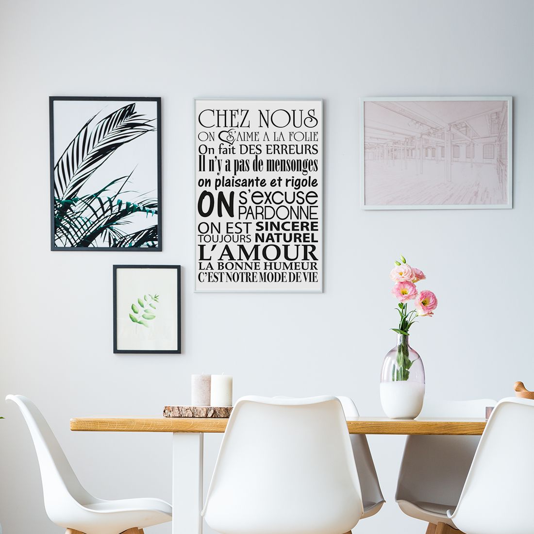 Affiche Citation "Chez Nous"