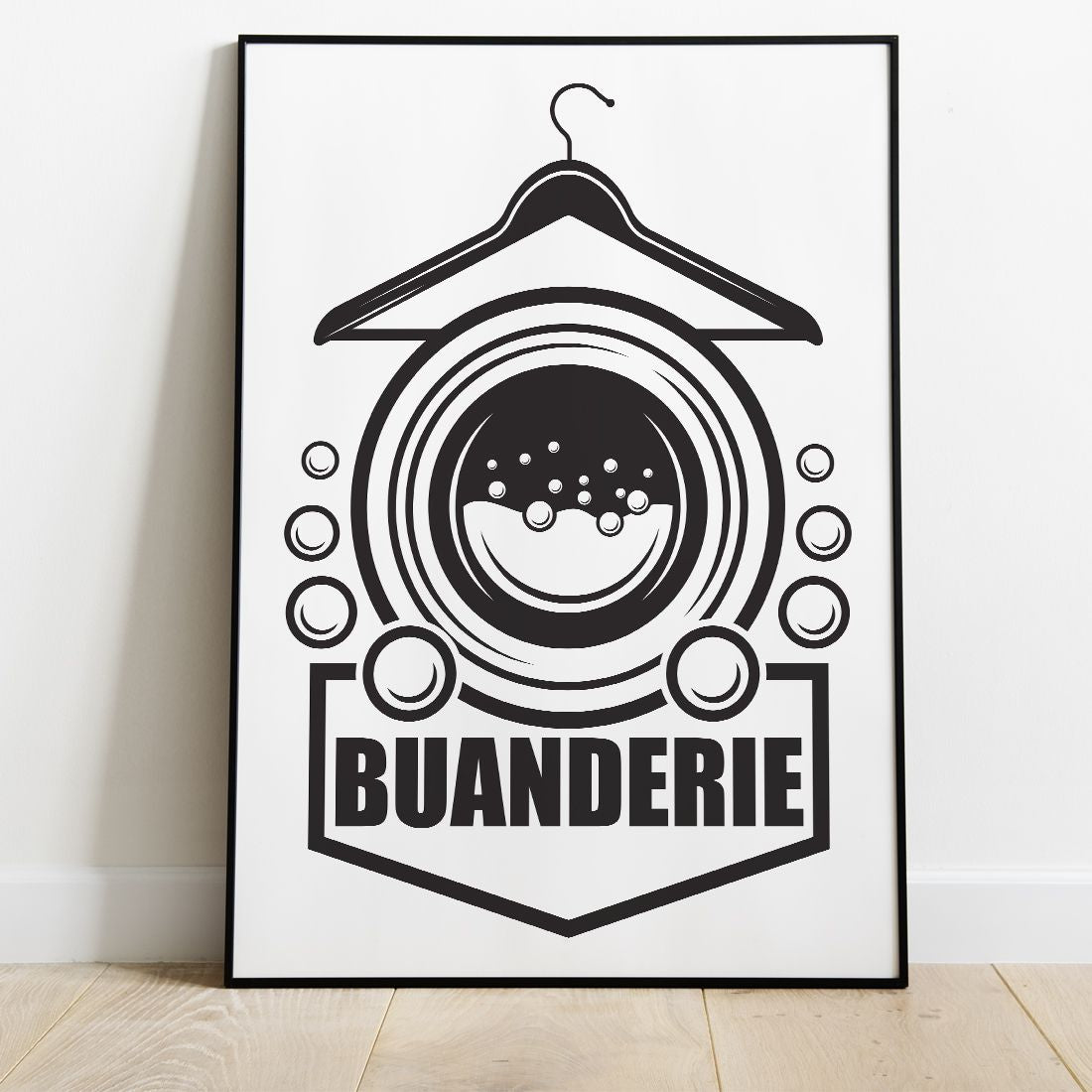 Affiche Buanderie – Décoration Simple et Élégante