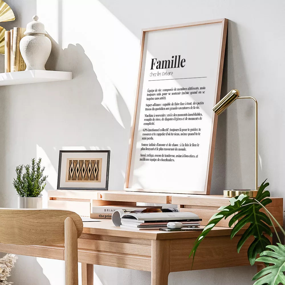 💖 Offrez une Affiche "Définition Famille" Personnalisée ! 💖