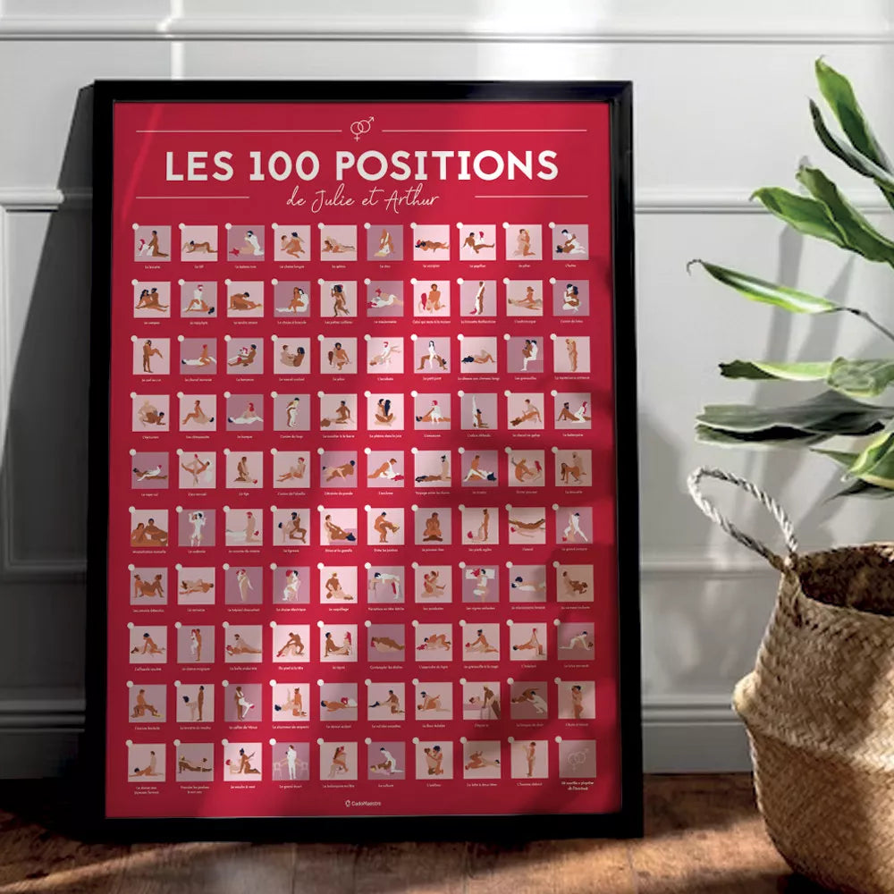 🔥 Créez votre Affiche "100 Positions du Kamasutra à Tester dans sa Vie" Personnalisée ! 🔥