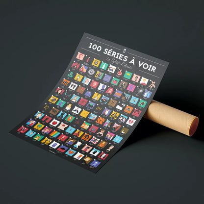 📺 Offrez l'Affiche "100 Séries à Voir dans sa Vie" Personnalisée ! 📺