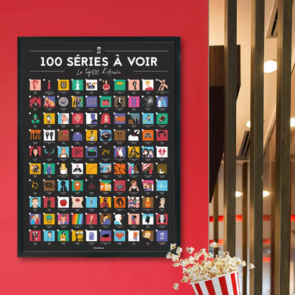 📺 Offrez l'Affiche "100 Séries à Voir dans sa Vie" Personnalisée ! 📺