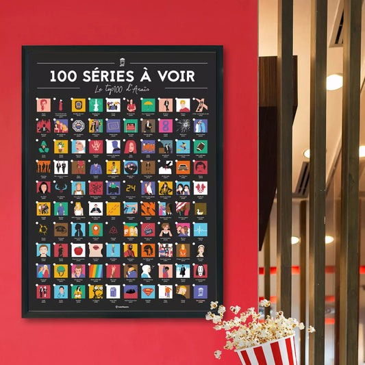 📺 Offrez l'Affiche "100 Séries à Voir dans sa Vie" Personnalisée ! 📺