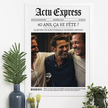 📰 Créez votre Affiche "Une de Journal" Personnalisée ! 📰