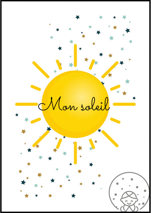 Affiche Enfant "Mon Soleil" à Personnaliser 🌞