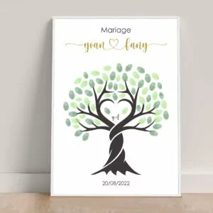 Arbre à Empreintes Mariage