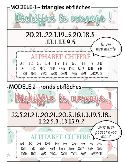 Carte Annonce ou Demande avec Message Chiffré