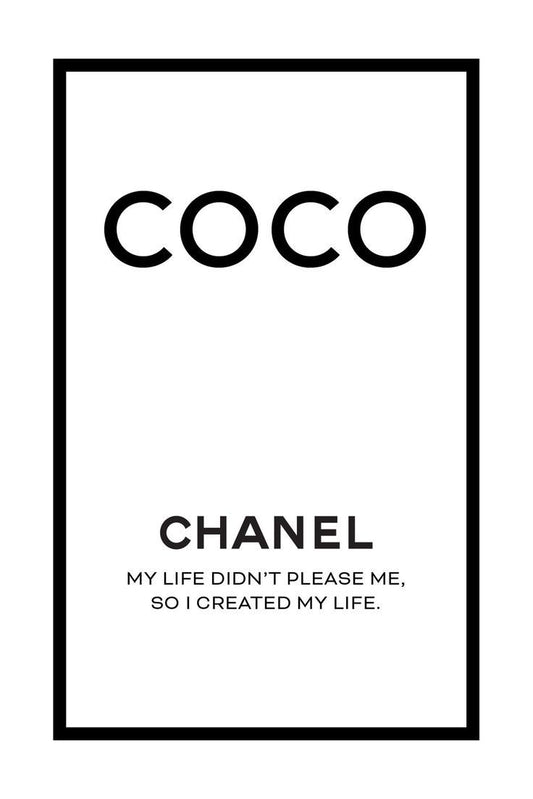 Affiche Imprimable "Coco Chanel" - Art Élégant à Accrocher chez Vous