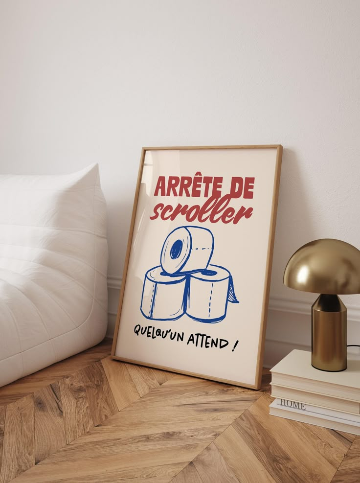 Affiche Imprimable "Arrête de Scroller" - Un Message Fun et Pertinent pour Votre Intérieur