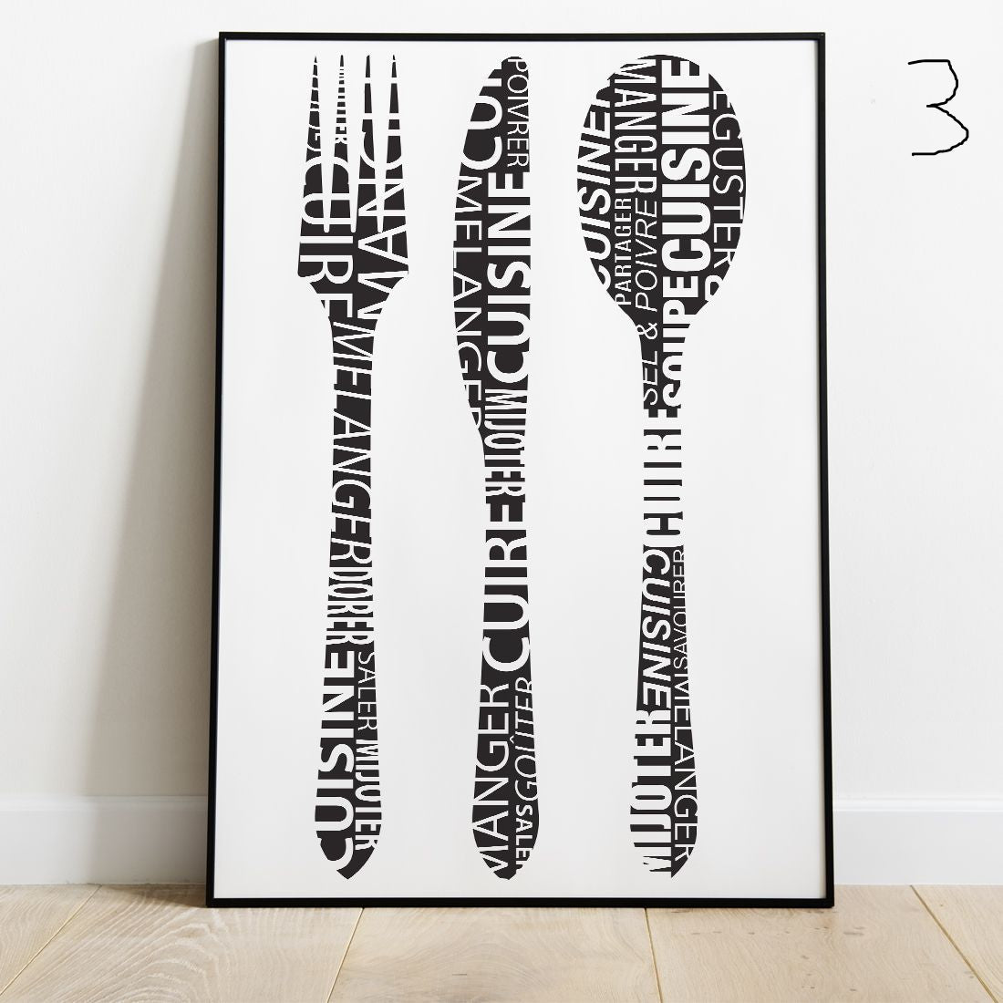 Poster Déco Cuisine – Élégance et Simplicité