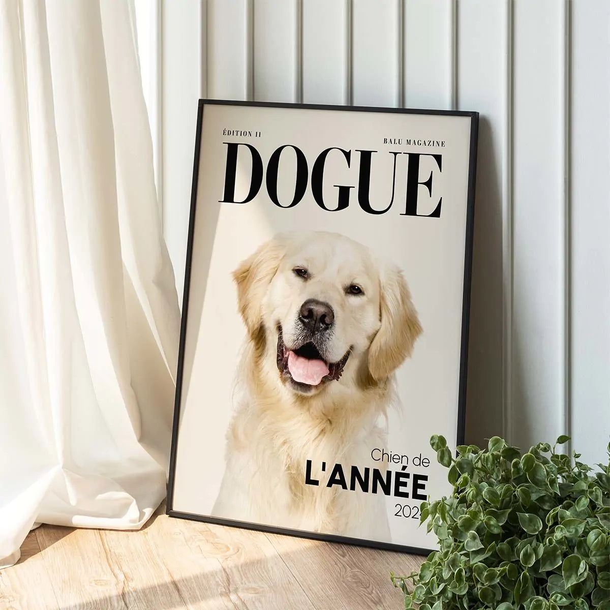 Poster Personnalisé Magazine avec Votre Animal