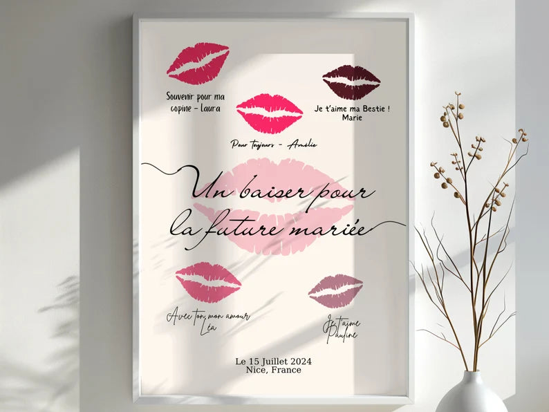 Affiche Événement EVJF – "Dernier Baiser pour la Future Mariée" 🎀