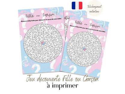 Jeu Labyrinthe Gender Reveal – Une Façon Amusante de Révéler le Genre de Bébé 🎉