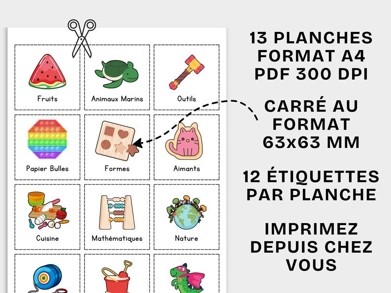 Étiquettes de Bacs à Jouets – Plus de 150 Étiquettes à Imprimer pour un Rangement Organisé