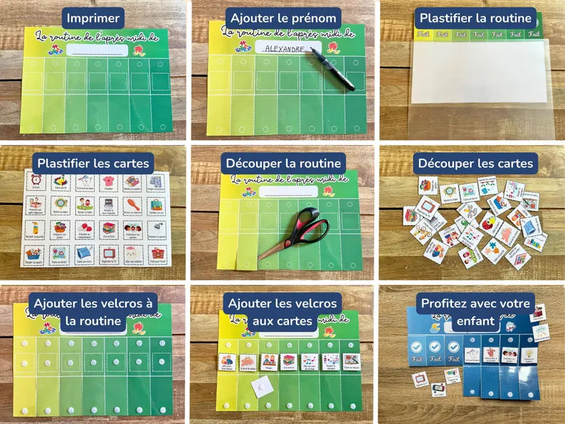 🌱 Pack Routine Enfant Montessori à Imprimer – Une Approche Écologique et Ludique 🌱