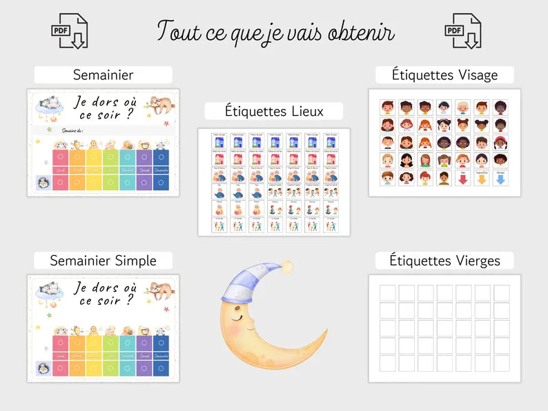 Planning Garde Alternée Enfant – Semainier Garde Alternée