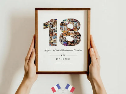 Affiche 18 ans – Cadeau personnalisable