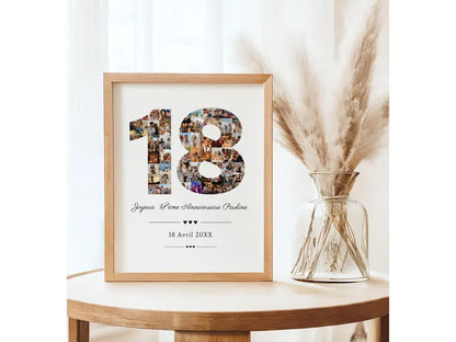 Affiche 18 ans – Cadeau personnalisable