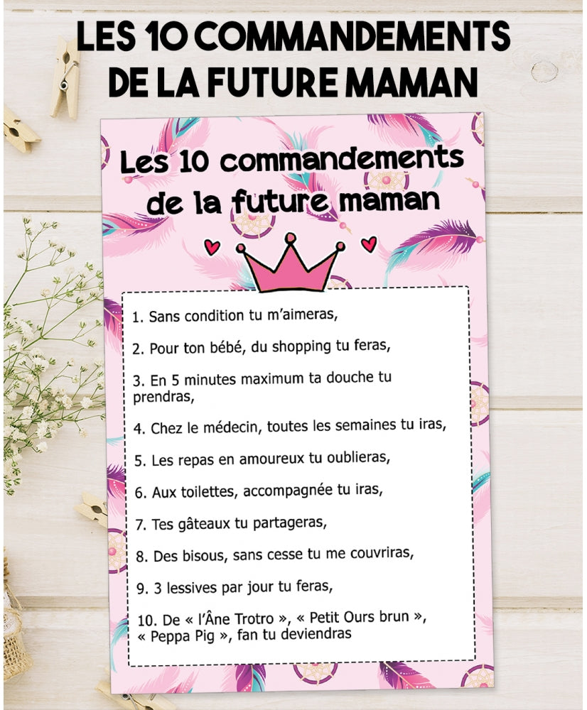 Les 10 commandements de la future maman