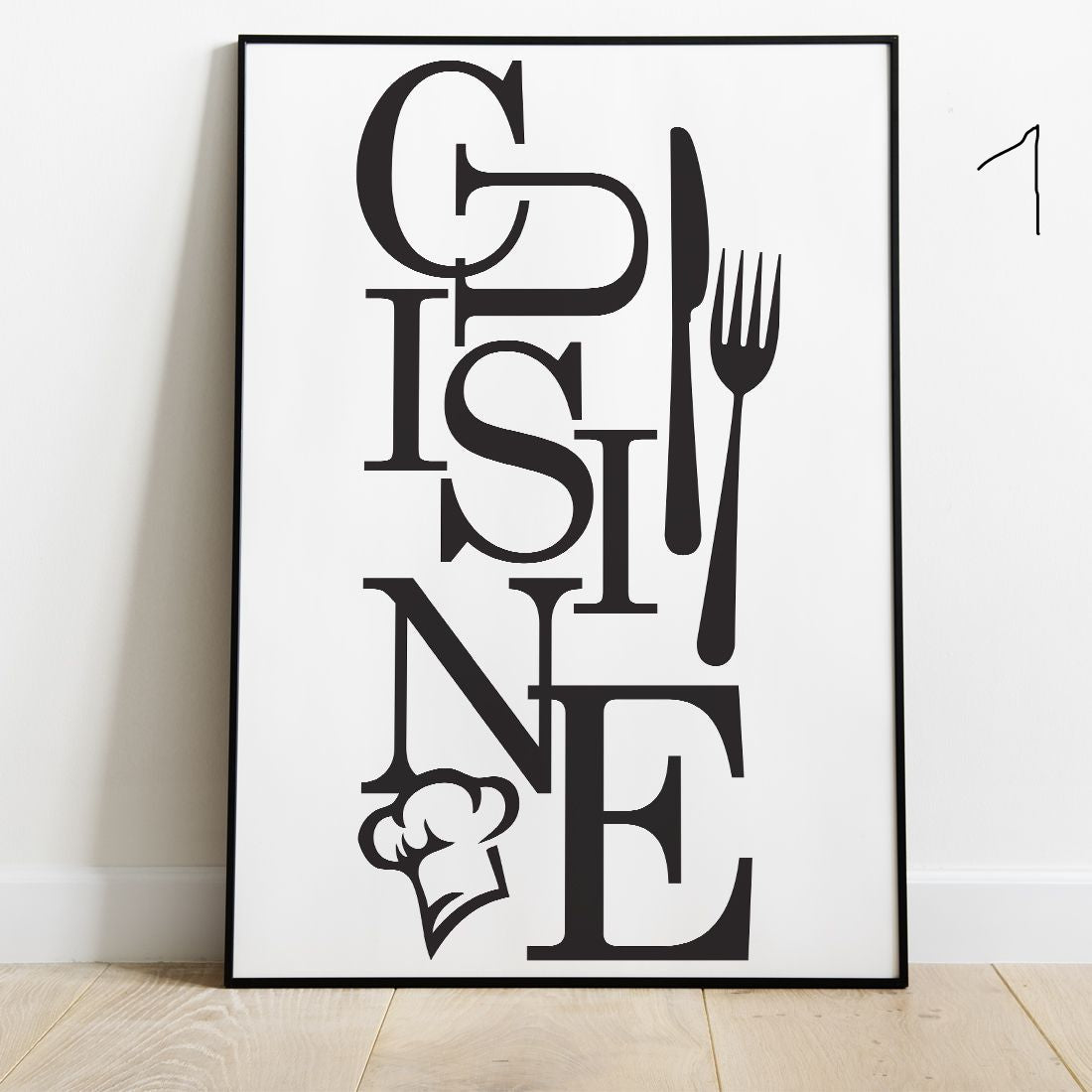 Poster Déco Cuisine – Élégance et Simplicité