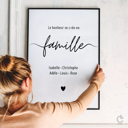 🌟 Créez une Affiche Familiale Unique et Personnalisée ! 🌟