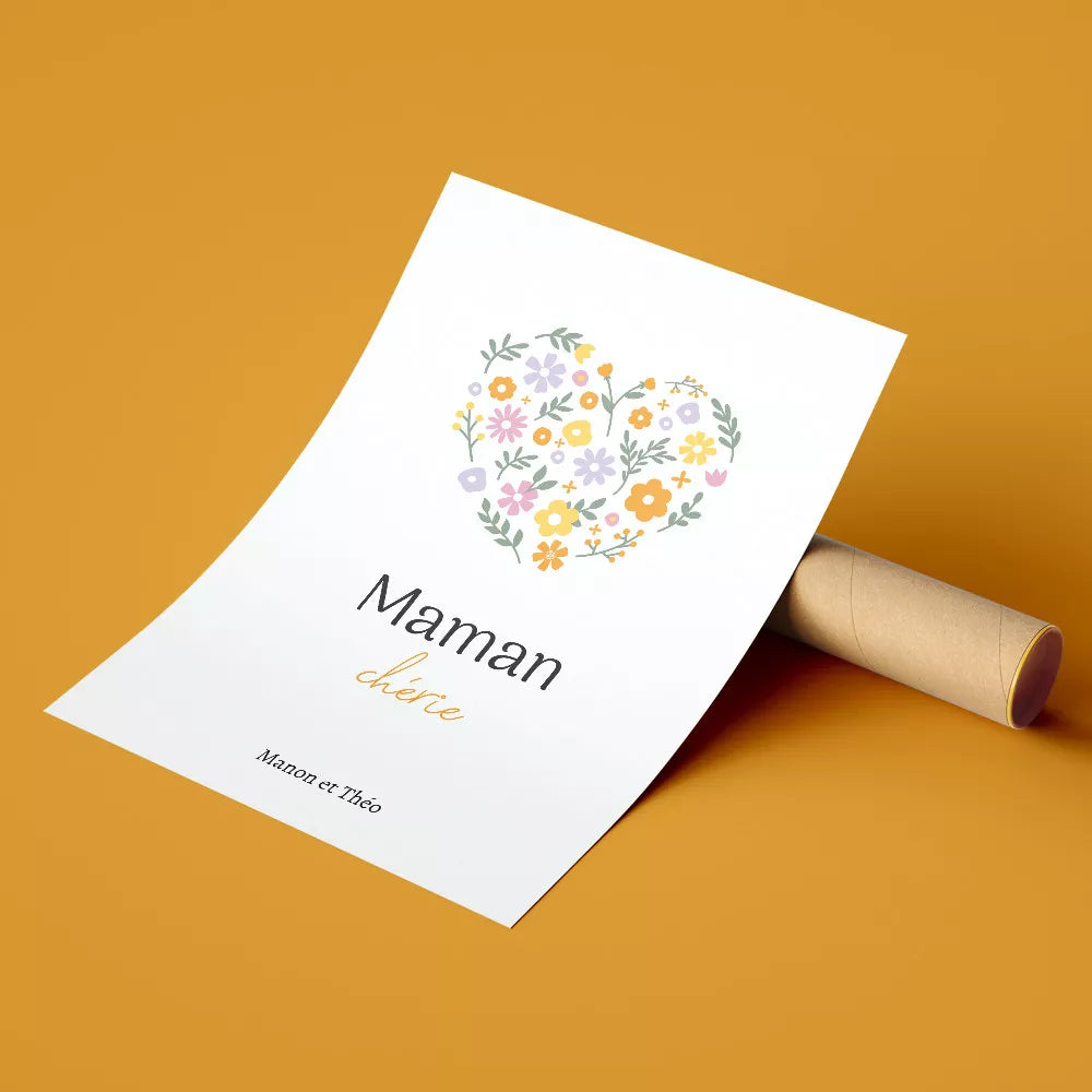 💐 Créez une Affiche "Maman" Personnalisée ! 💐