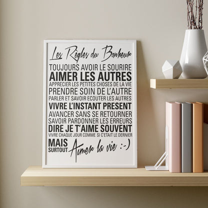 Les règles du bonheur Affiche